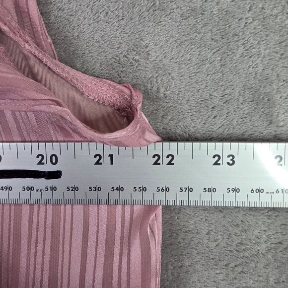 Womens Emma & Michele Pink Tiered Dress Ruffle Sleeveless V Neck Polyester XL - Picture 8 of 10